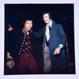 Jimi Hendrix with Eric Clapton, a photo taken at the Speakeasy club in Margaret Street, London. 32 x
