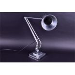 A late 1930s-50s Herbert Terry Model 1227 'Anglepoise' chromium plated desk lamp on a stepped square