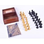 A Jaques Tuff-a-Nuff rubber chess set, c.1925-1930 K 8.6cm, p.4.5cm.  Sold with a photocopy of the