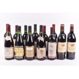 A bottle of 1994 Bodegas Riojanas Monte Real Rioja together with a 1996 Chateau Coufran Haut-