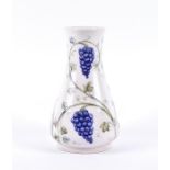 A William Moorcroft tall vase in the grapevine pattern (possibly for Liberty & Co. circa 1905),