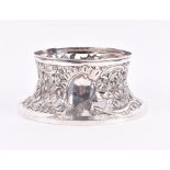 An Edwardian silver dish ring London 1904, by James Wakely & Frank Clarke Wheeler, pierced and