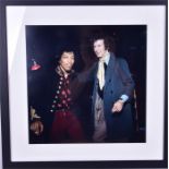 Jimi Hendrix with Eric Clapton photographed for the only time in Margaret Street, London at the