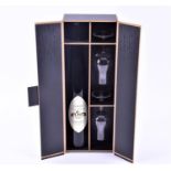 A half-bottle of Calvados Pays D'Auge Christian Drouin 35cl, 40% vol, in bespoke case with two