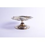 A George III silver fruit dish London 1805, by William Burwash & Richard Sibley, the fluted bowl