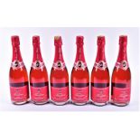 Six bottles of  Faustino Brut Rose Bodegas Faustino Cava 75cl, 12% vol.
