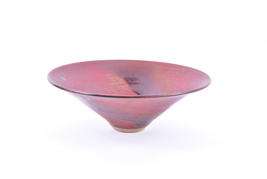 Sheila Fournier (1930 - 2001) British A studio ware bowl of tapering flared form, glazed in a deep