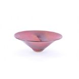 Sheila Fournier (1930 - 2001) British A studio ware bowl of tapering flared form, glazed in a deep