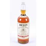 A 1 gallon bottle of Bell's Scotch Whisky 70 Proof (1970s).