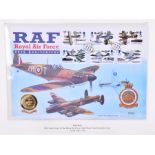 A Royal Air Force 80th Anniversary £25 gold coin Commemorative First Day Cover issue.