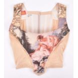 Vivienne Westwood: A rare vintage corset circa 1990, decorated with a scene from the painting '