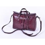 A Mulberry Burgundy Classic Tote Bag in faux crocodile skin, the interior tag numbered 10269309,