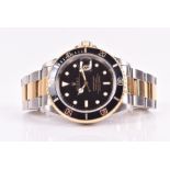 A 1996 Rolex Submariner ref. 16613 two gold stainless steel and gold automatic wristwatch the