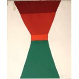 Bush, John Hamilton (1909 Toronto 1977) "Red, Orange, Green". Farbserigraphie/ Papier, starker