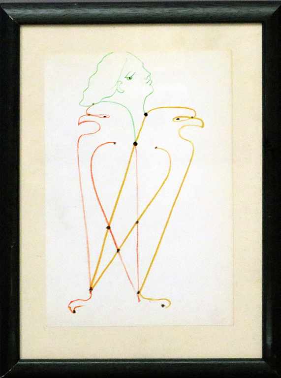 Cocteau, Jean (1889 Maisons-Laffitte - Milly-la-Foret 1963) "L'aigle à deux têtes", Blatt aus der