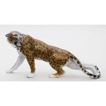 Meisel, Hugo (1887 Lichte - Rudolstadt 1966) Skulptur "Schreitender, fauchender Leopard".