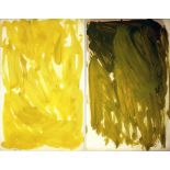 Seidel, Jochen (1924 Bitterfeld - New York 1971)Zwei abstrakte Kompositionen. Aquarell/Papier (l.