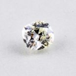 Diamant im Kisschenschliff, 1,2 ct.very light yellow/si1. Beigegeben: Expertise Nr. TM 479 der