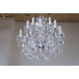 Kristallen kroonluchter, 15-lichts Crystal chandelier, 11-lights
