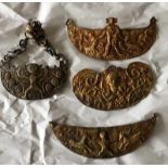 Molukken, vier metalen pendanten [4]