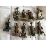 Molukken, collectie metalen voorouderfiguren [ds]