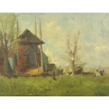 Marinus Vermeulen (1868-1941) Gezicht op een boerderij board, gesign. r.o., 30 x 40 cm. [1]