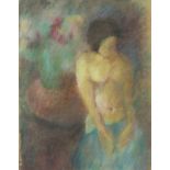 Onbekende kunstenaar, 20e eeuw Vrouwelijk naakt pastel, 57 x 43 cm. [1]