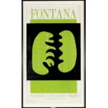Lucio Fontana (1899-1968) 'Fontana, Galerie Alexandre Iolas'. Litt.: Ruhé, Rigo, 'Lucio Fontana,