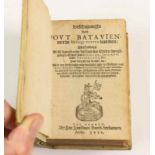 Antiquarisch werk, 17e eeuw.'Beschryvinghe van Out Batavien. Uitg. Jan Toon, Arnhem, 1612. Met