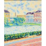 Hubert van Hille (1903-1983)Vijver te Zutphen doek, gesign. l.o., 1974-1975, 45 x 50 cm. Herkomst: