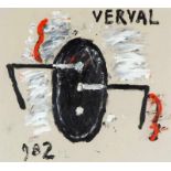 Reinier Lucassen (geb. 1939)'Verval' olieverf op papier, gesign. l.o., 982, 41 x 44 cm. Herkomst: