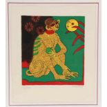Corneille (1922-2010)'Le singe moquer' litho, gesign. r.o., '86, 95/200, 45 x 40 cm. [1]