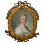 Franse school, 18e eeuwPortret van een prinses met parels en voile in het haar 51 x 44 cm. Herkomst: