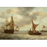 Navolger van Jan PorcellisSchepen voor de kust paneel, 45 x 65 cm. [1]