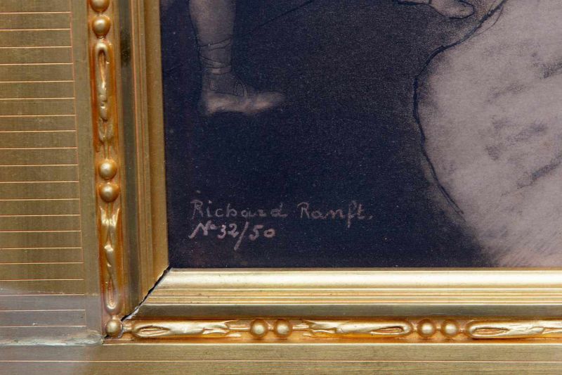 Richard Ranft (1862-1931)Ballerina's kleurenets en gouache, gesign. l.o., No. 32/50, 30 x 43 cm. [1] - Image 3 of 3