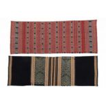 Timor, Amanaten / Miomafo, women's sarong, tais,Herewith Timor, Insana-Oelolok, sarong. Both with