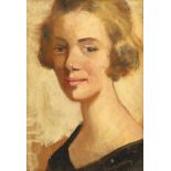 Simon Maris (1873-1935)Portret van een vrouw ( verso : portret van een vrouw) paneel, gesign. r.