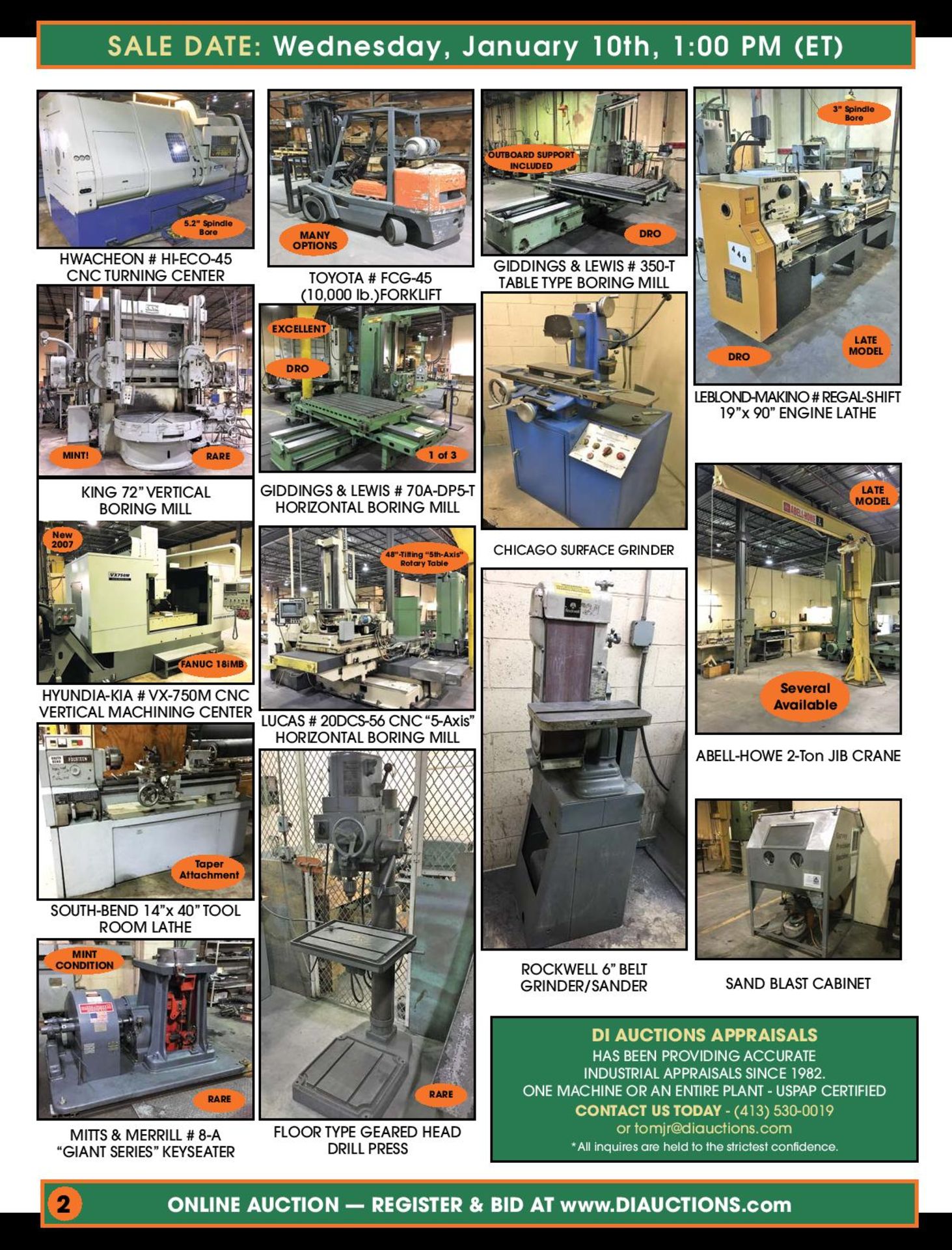 THIS AUCTION IS BEING CONDUCTED ON DeCOSMO INDUSTRIAL AUCTIONS WEBSITE. - Image 2 of 4