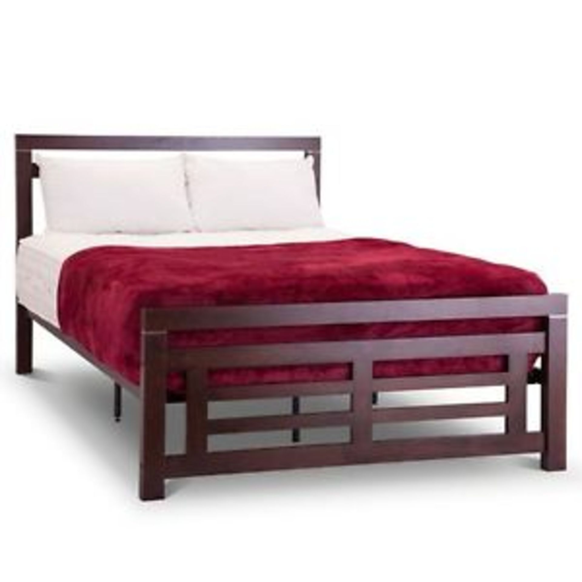 1 BRAND NEW BOXED COLORADO WENGE 4FT 6" DOUBLE BED