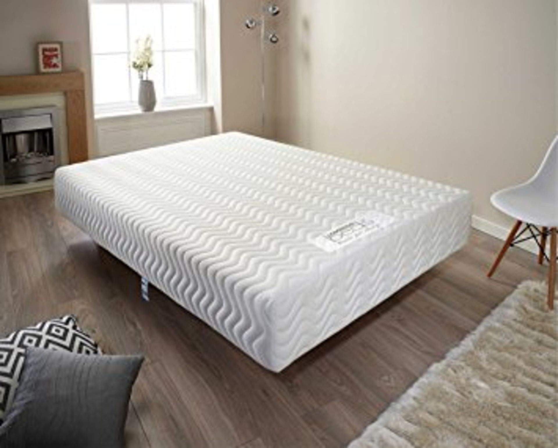 1 BRAND NEW BAGGED, ROLLED AND BOXED CASPIAN 4FT 6" DOUBLE MEMORY FOAM MATTRESS 15CM THICKNESS