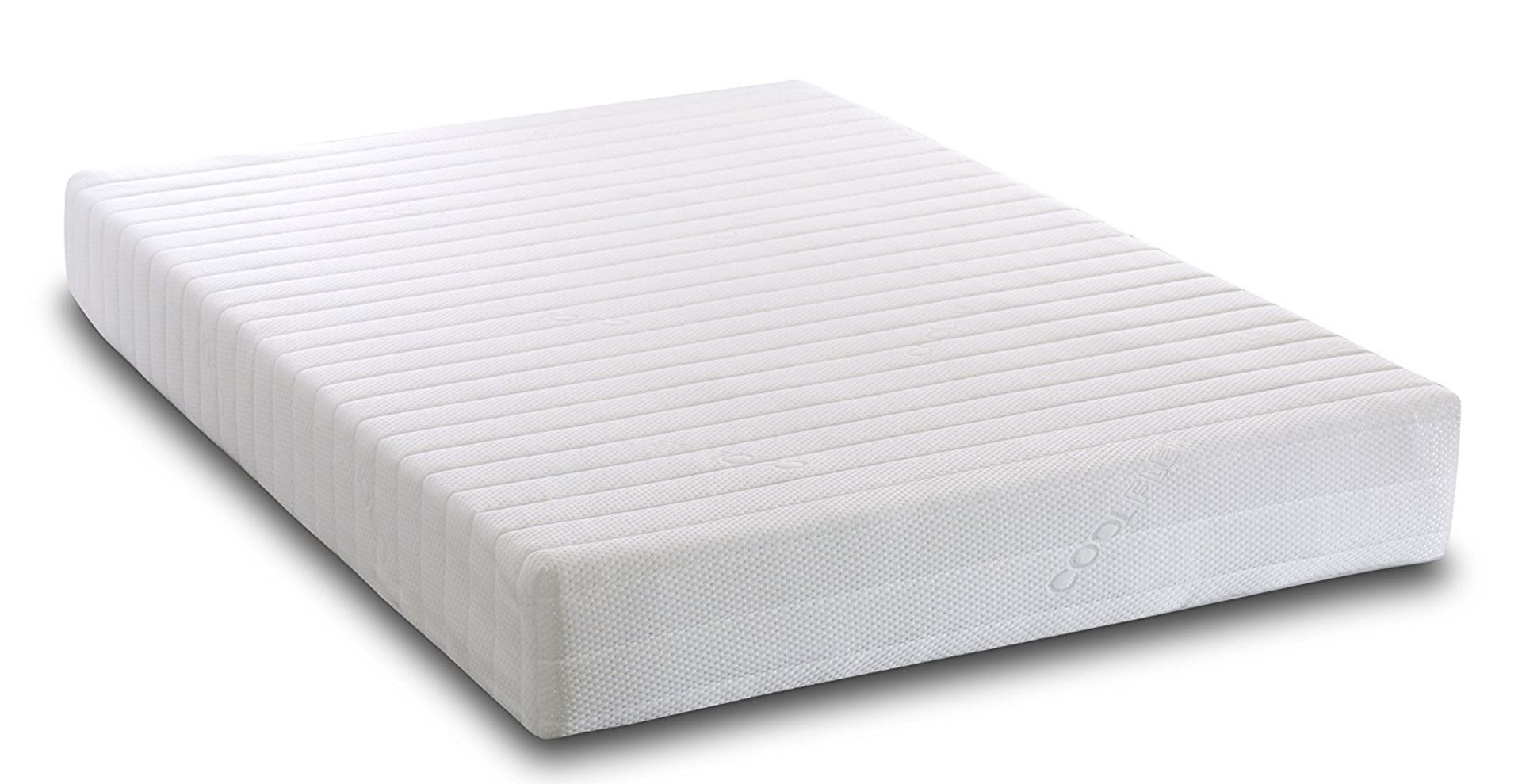 1 BRAND NEW BAGGED, ROLLED AND BOXED CASPIAN 4FT SMALL DOUBLE MEMORY FOAM MATTRESS 11CM THICKNESS