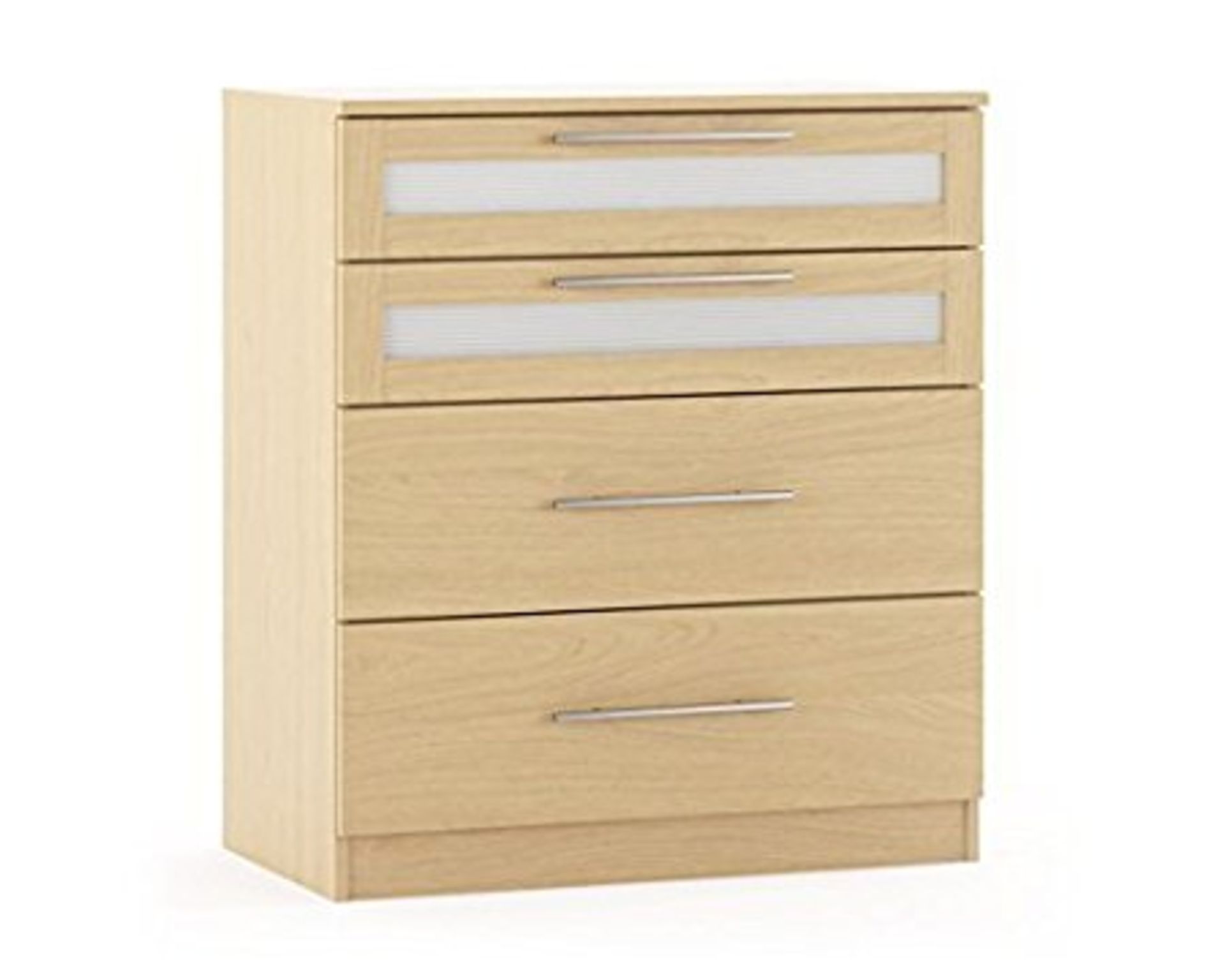 1 BRAND NEW BOXED MARBELLA 4 DRAWER CHEST IN OAK 6