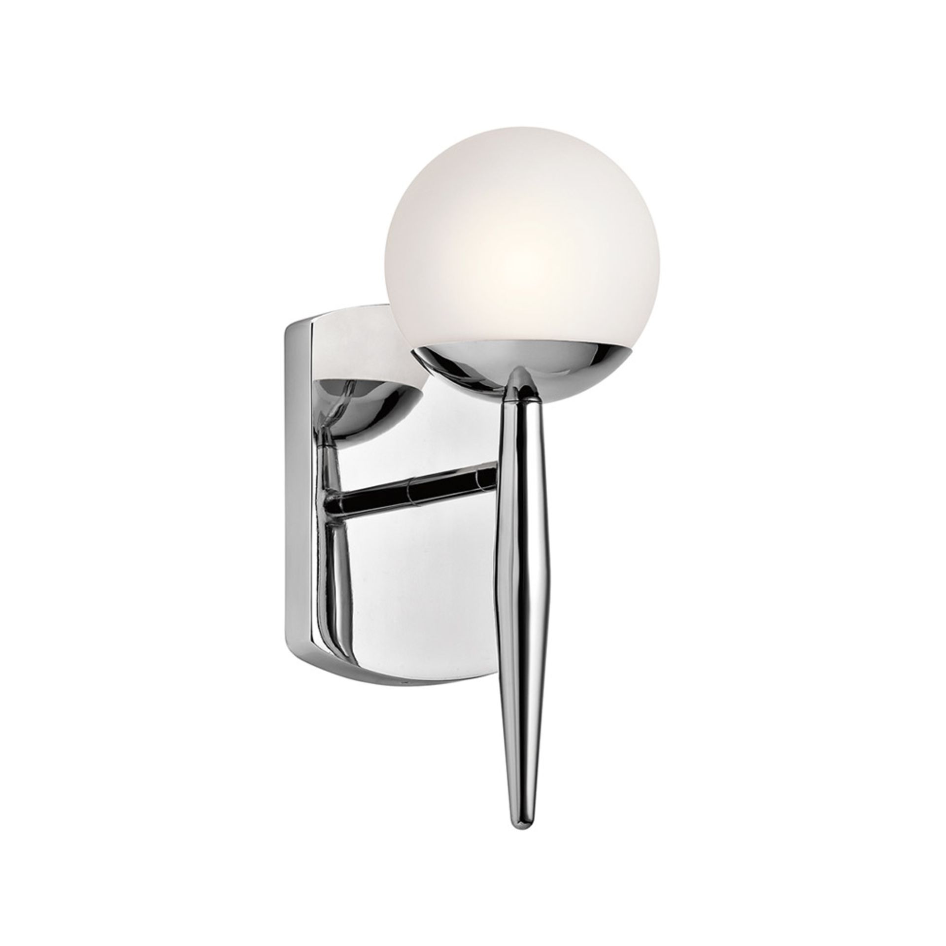 1 GRADE A / RRP £150.00 BOXED ELSTEAD JASPER BATHROOM WALL LIGHT IN CHROME (VIEWING AVAILABLE)