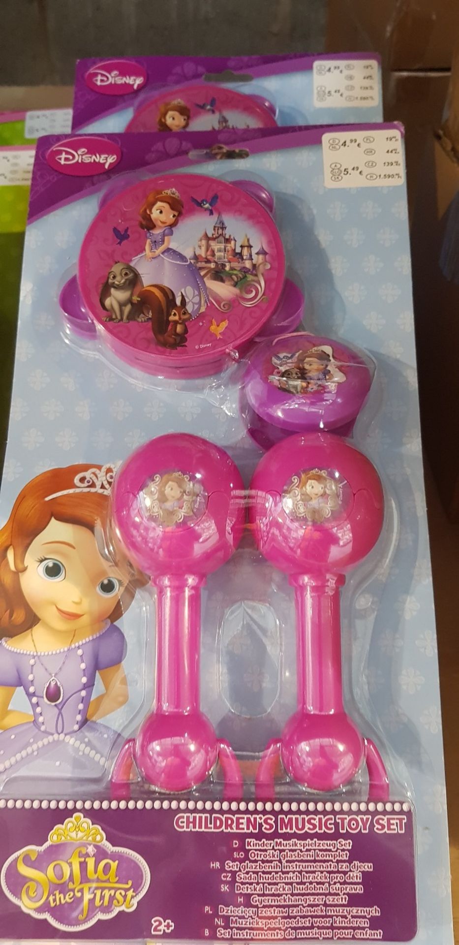 6 PACKS OF SOFIA THE FIRST CHILDREN RATTLES AND MUSICAL INSTUMENTS