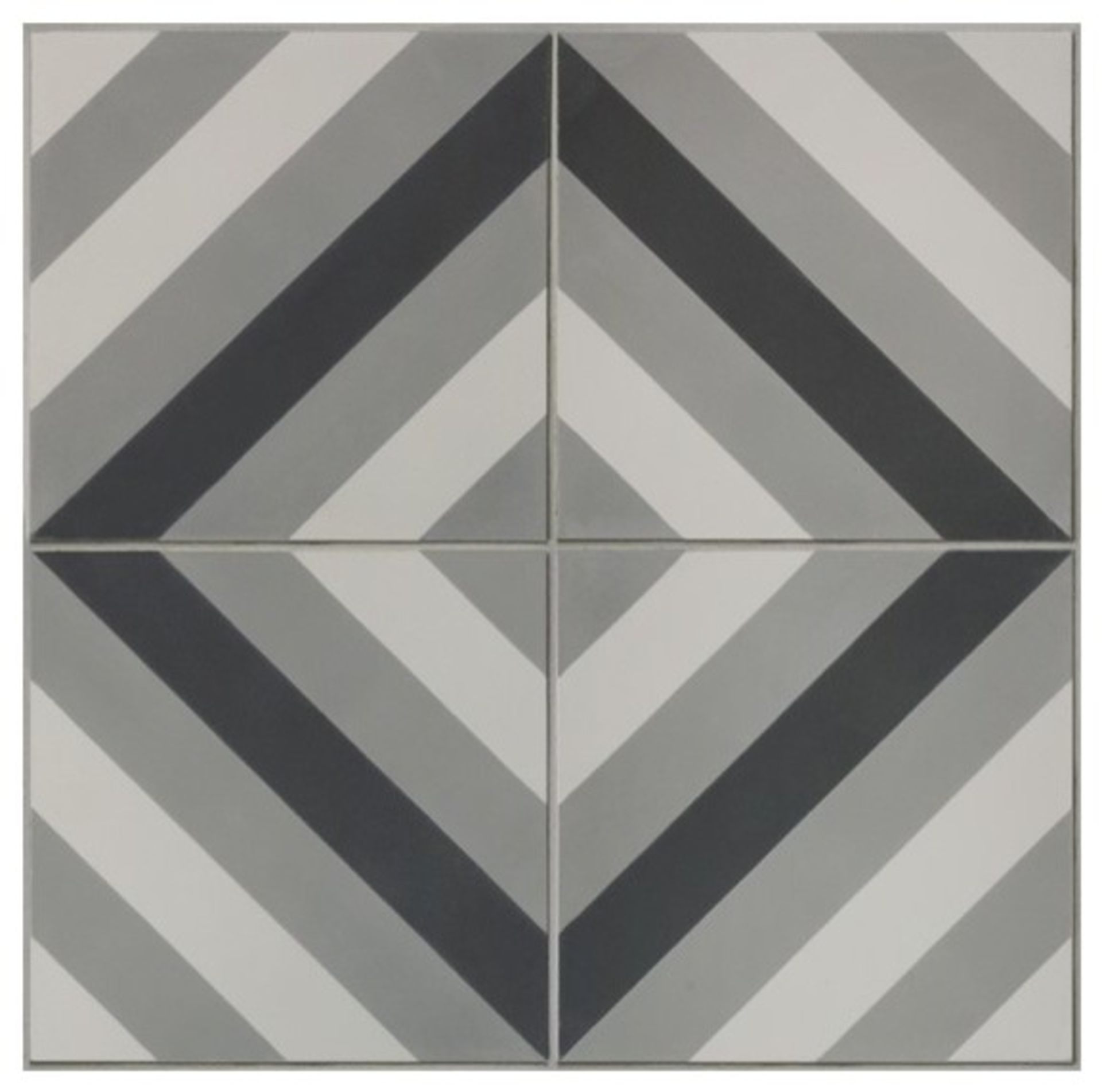 1 BOXED RRP £40.00 BRIGHTON PATTERN TILES SET OF 12 COVERING 0.45 SQM (VIEWING AVAILABLE)