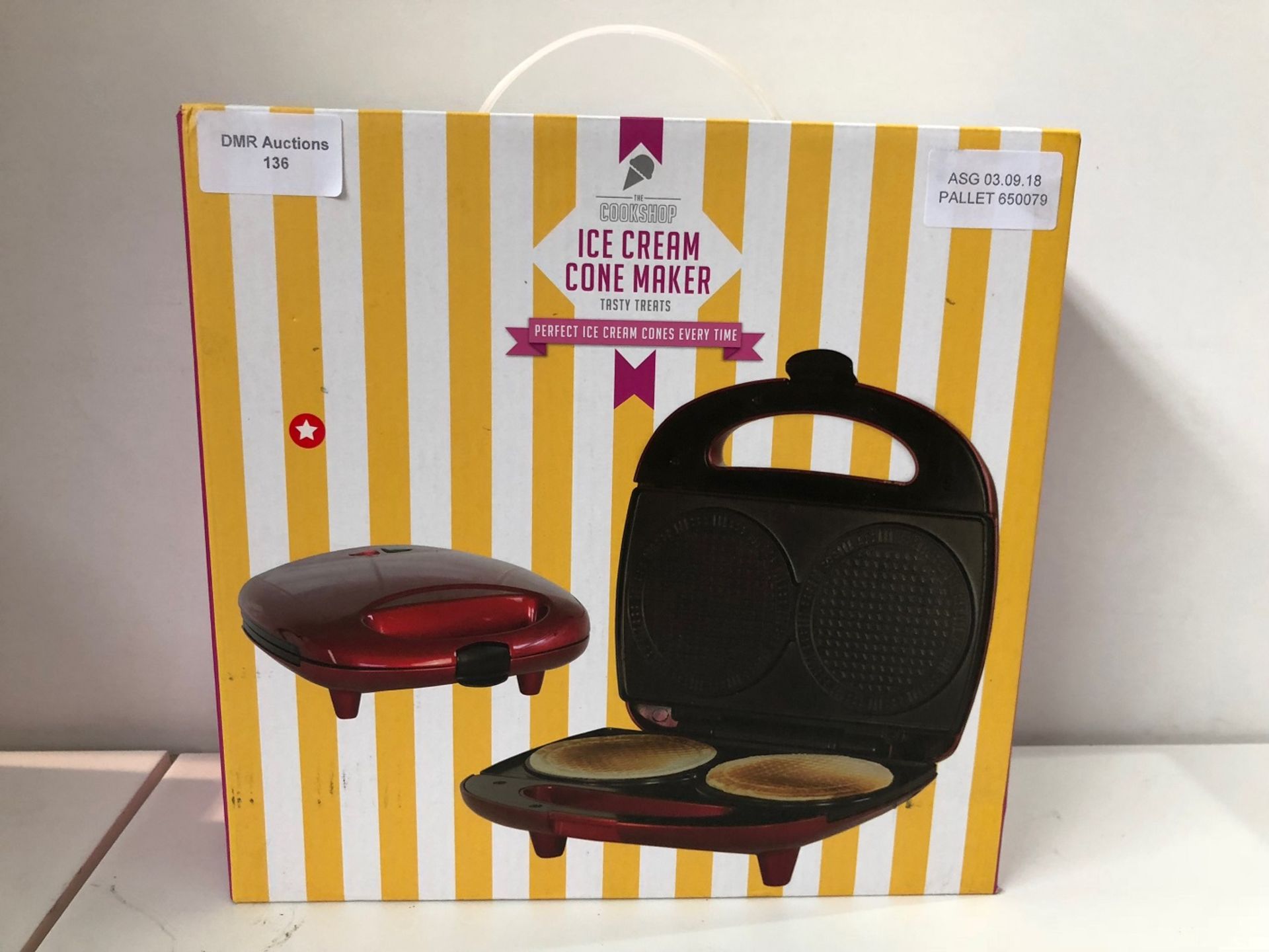 1 / COOKSHOP ICE CREAM CONE MAKER RRP £18 / ASG 03.09.18 PALLET 650079 (VIEWING HIGHLY RECOMMENDED)