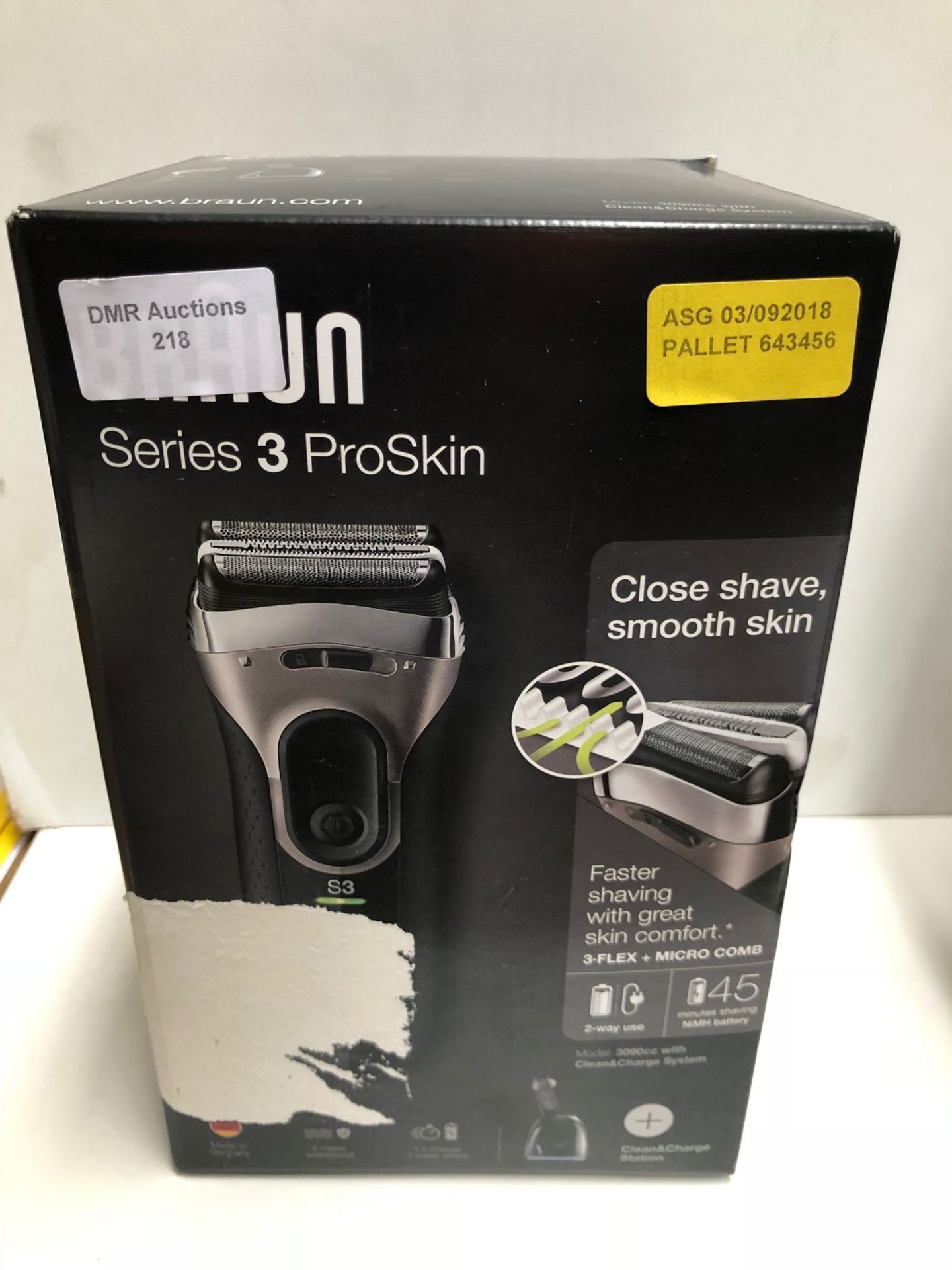 1 / RRP £40.00 BRAUN SERIES 3 PRO SKIN SHAVER / ASG 03.09.18 PALLET 643456 (VIEWING HIGHLY