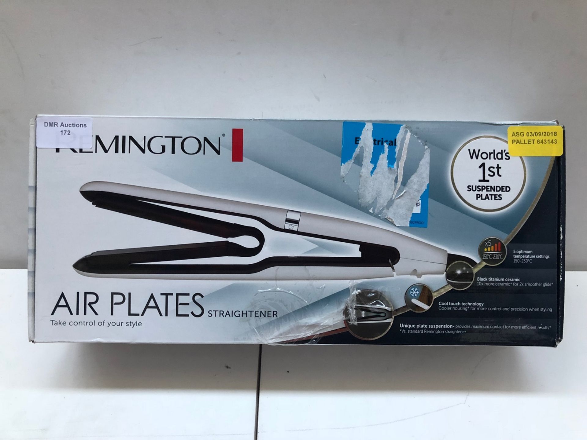 1 / REMINGTON AIR PLATES STRAIGHTENERS RRP £45 / ASG 03/09/2018 PALLET 643143 (VIEWING HIGHLY