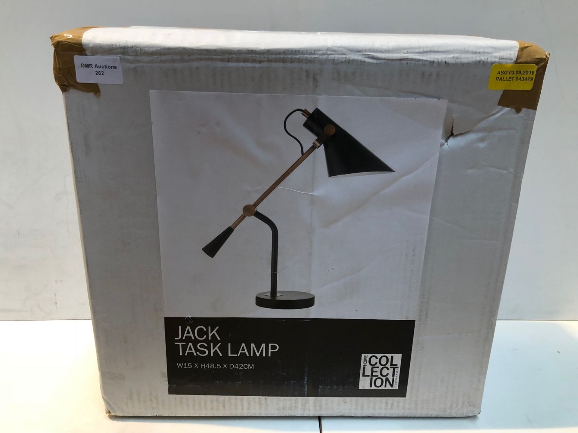 1 / RRP £51.00 HOME COLLECTION JACK TASK LAMP / ASG 03/09/18 PALLET 643479 (VIEWING HIGHLY