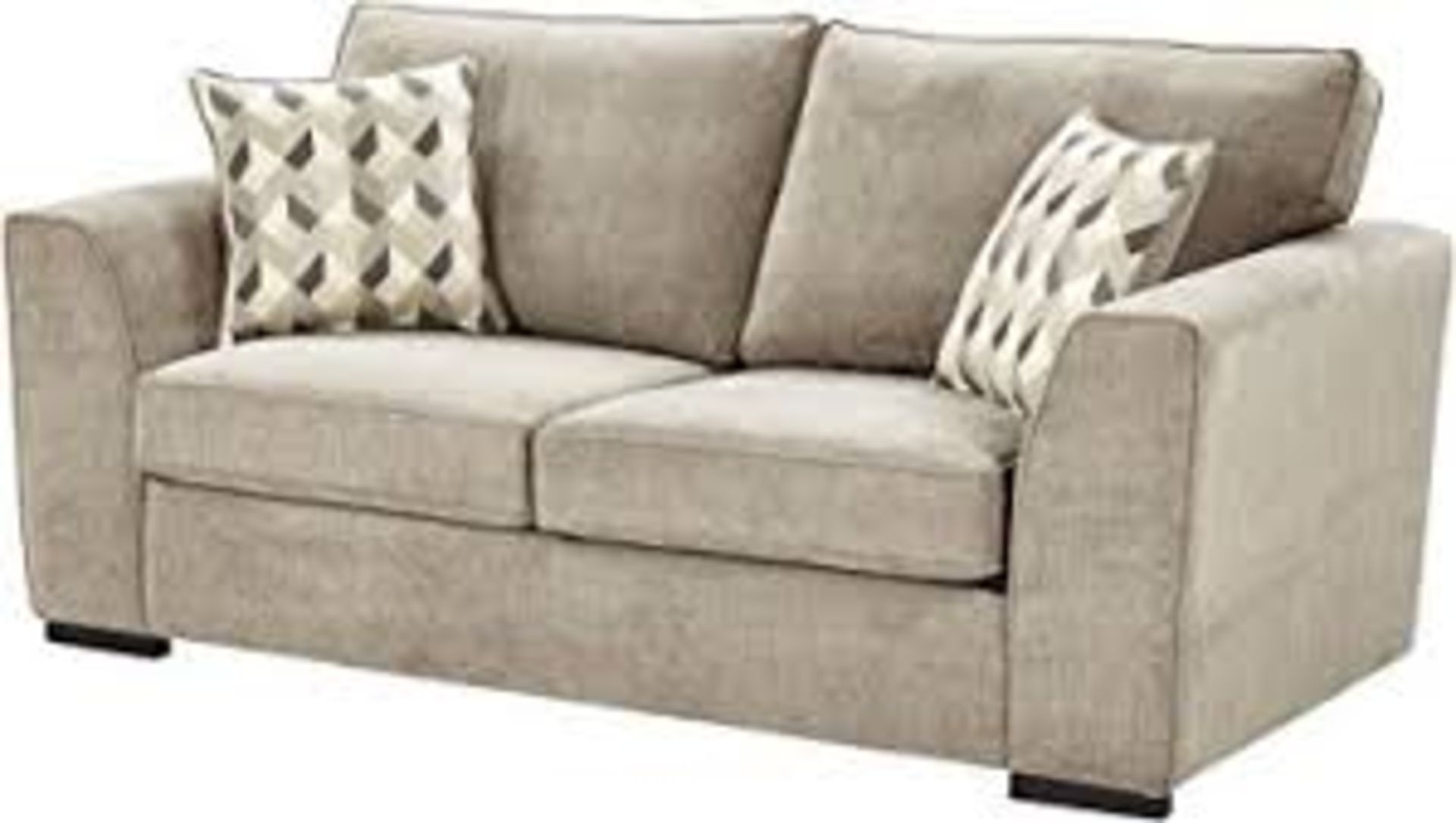 1 BRAND NEW BAGGED BOSTON MEDIUM 2.5 SEATER SOFA IN TAUPE / CTS07888 (VIEWING HIGHLY RECOMMENDED)
